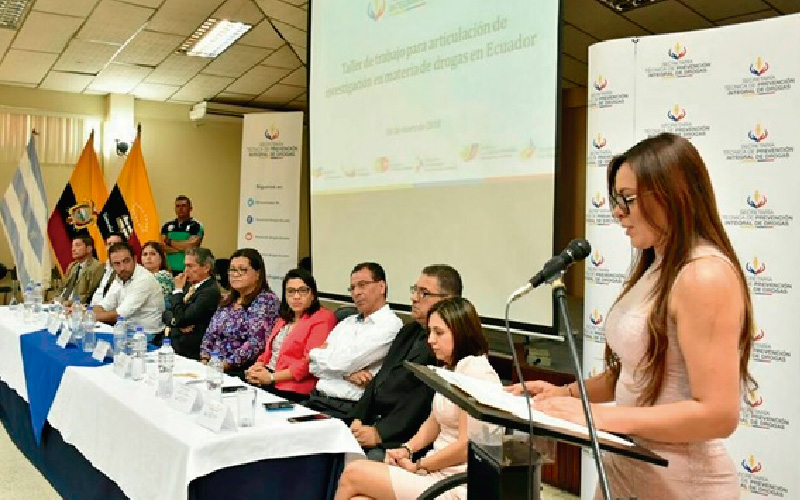 ITB presente en el Taller de trabajo para la articulación de la investigación en materia de Drogas en Ecuador