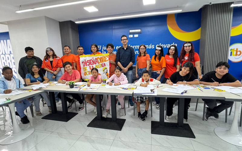 Estudiantes del ITB dictan Taller de Dibujo e Ilustración Estilo Chibi para la comunidad infantil.