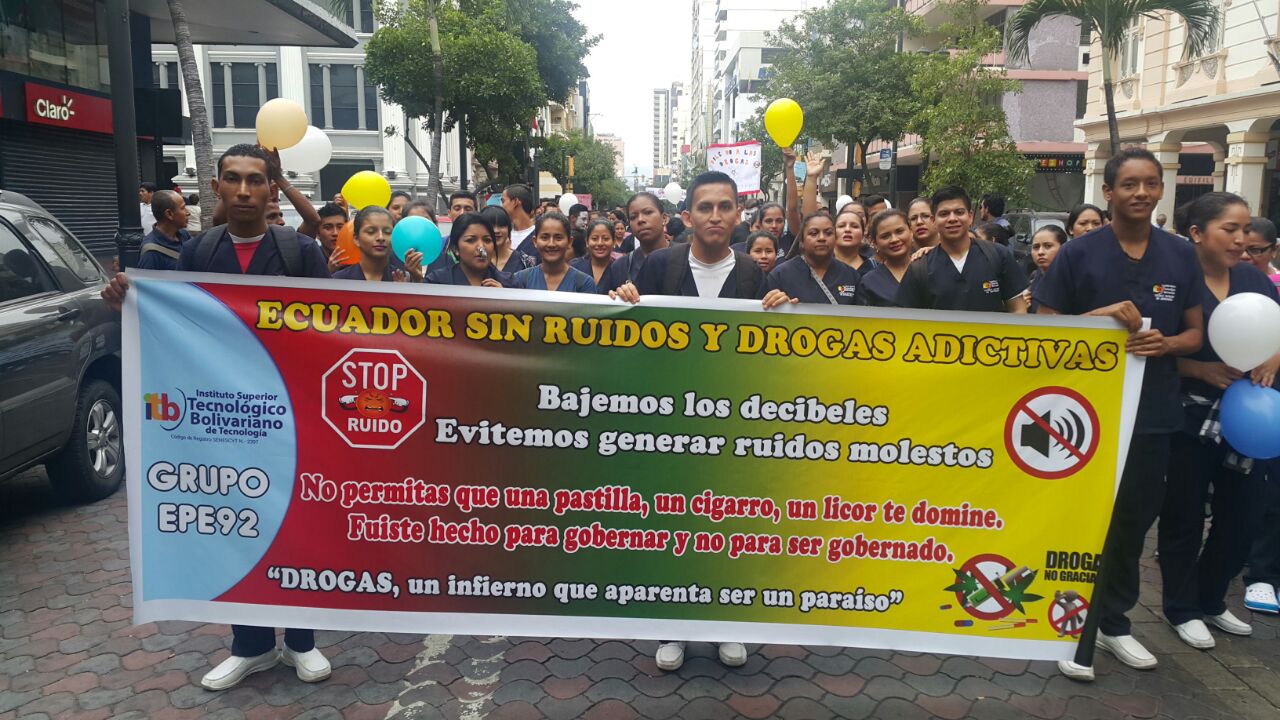 ITB Y FUMCORATD organizaron una marcha en contra del Ruido
