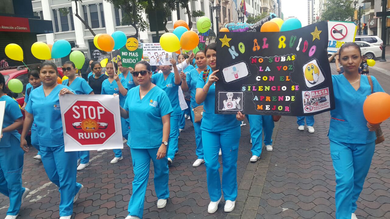 ITB Y FUMCORATD organizaron una marcha en contra del Ruido