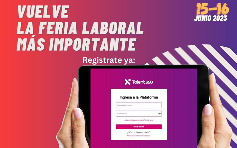 Invitamos a nuestros alumnos y graduados a participar de la Feria Laboral Virtual el próximo 15 y 16 de junio 2023,