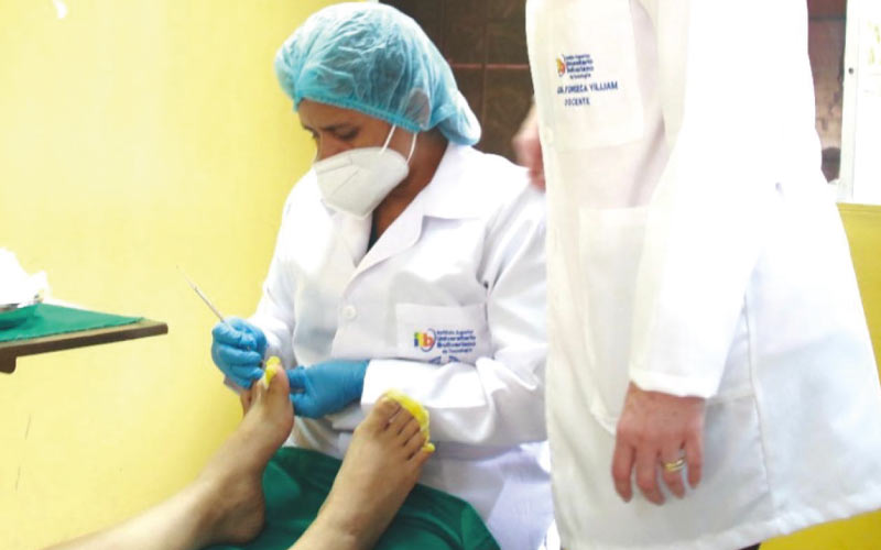 Estudiantes de la carrera de Podología realizaron prácticas en la Escuela de Formación de la Comisión de Tránsito del Ecuador