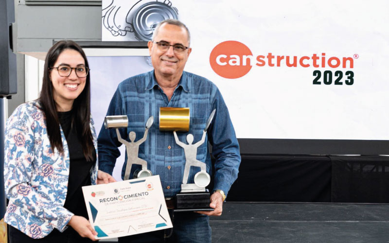 ITB se destaca en Canstruction El Instituto Superior Universitario Bolivariano de Tecnología