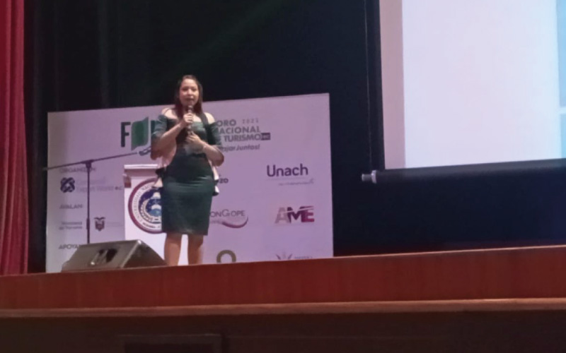 ITB presente en el Foro Nacional de Turismo Evelyn García Vera, coordinadora de la carrera Guía Nacional de Turismo
