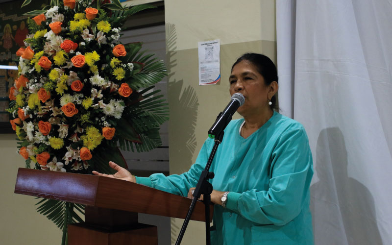 Facultad de Salud y Servicios Sociales, devela mural. En un evento donde participaron estudiantes, docentes y la Decana de la Facultad de Salud y Ser