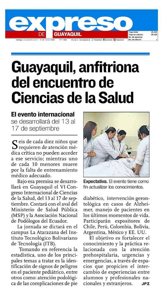 ITB como anfitrión del VI Congreso Internacional de Ciencias de la Salud