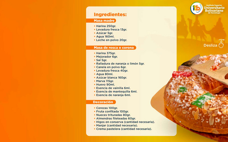 ¡Conoce la receta de nuestra tradicional Rosca de reyes