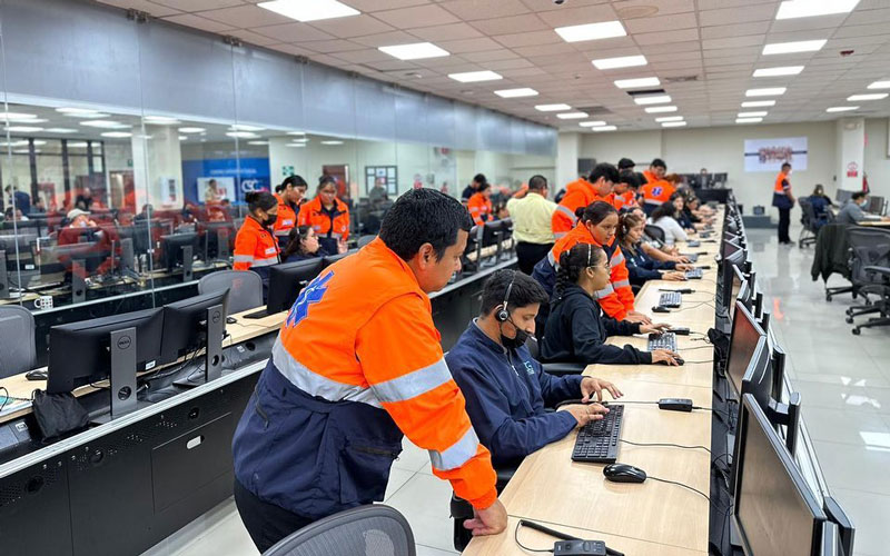 Visita técnica en la Corporación para la Seguridad Ciudadana de Guayaquil