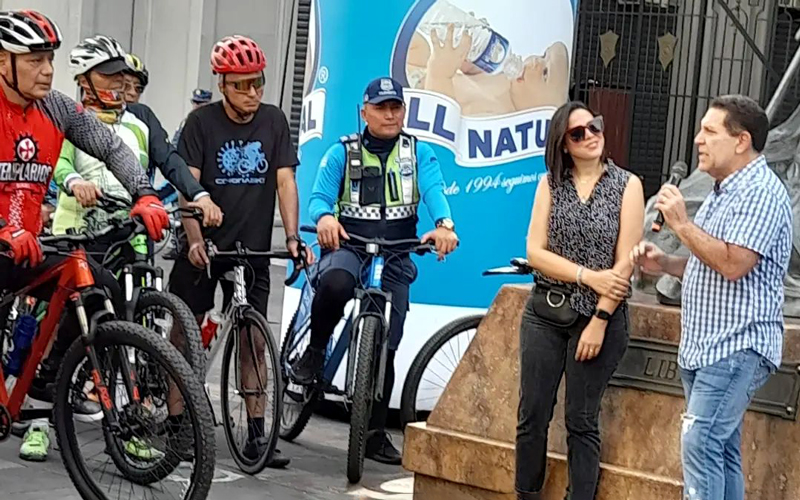 La Ciclo ruta de la Fe que se llevó a cabo hoy