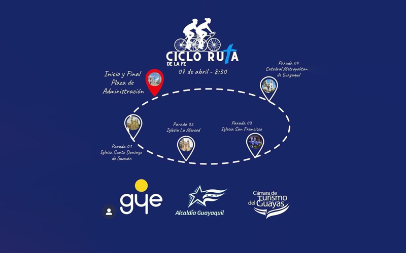 La Ciclo ruta de la Fe que se llevó a cabo hoy