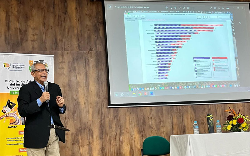26 de junio Comunidad bolivariana participó en conferencias sobre el uso y el tráfico de las drogas