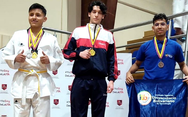 Estudiante del ITB logra dos medallas en campeonato nacional de taekwondo