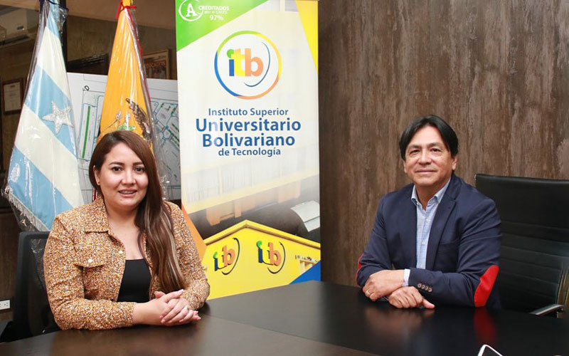 Alcaldesa de Balao y Rector del ITB se reúnen para establecer propuesta de convenio de cooperación interinstitucional