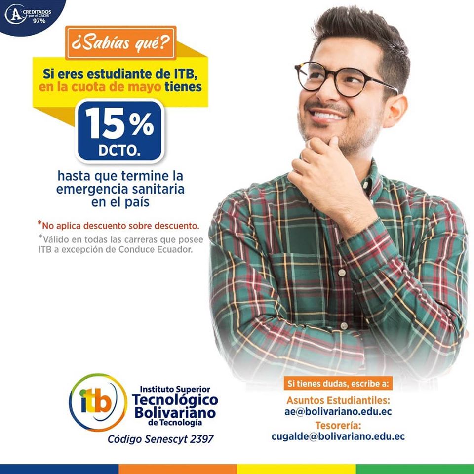 Estudiante de ITB , descuento en la cuota de Mayo