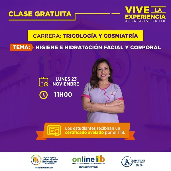 Vive la experiencia de estudiar Tricología y Cosmiatría por 1 día