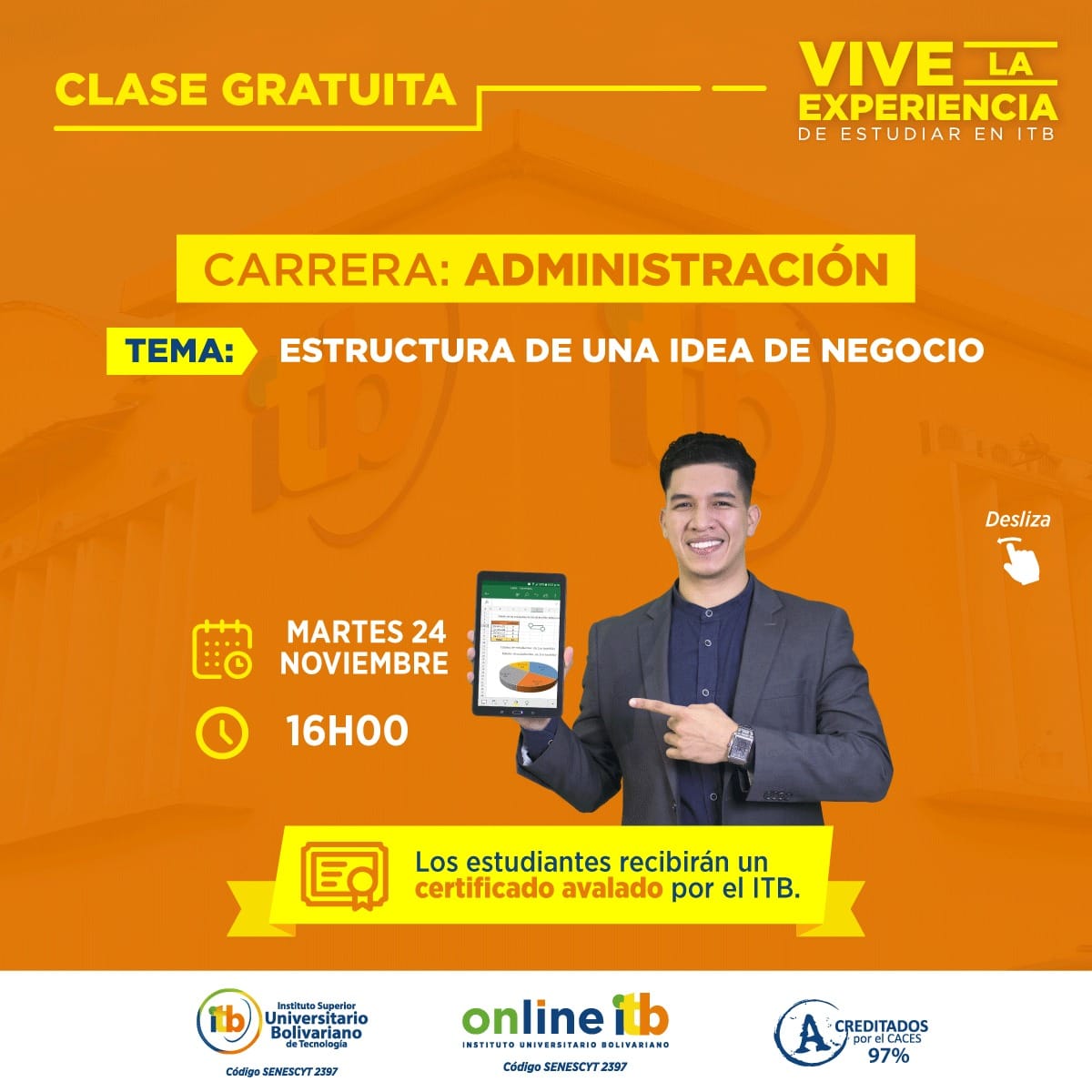 VIVE LA EXPERIENCIA DE ESTUDIAR EN ITB