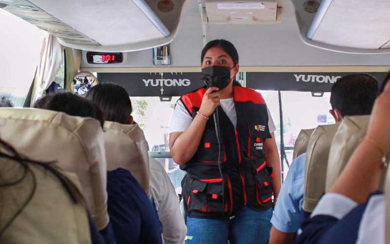 Estudiantes del quinto nivel de la carrera Tecnología Superior en Turismo