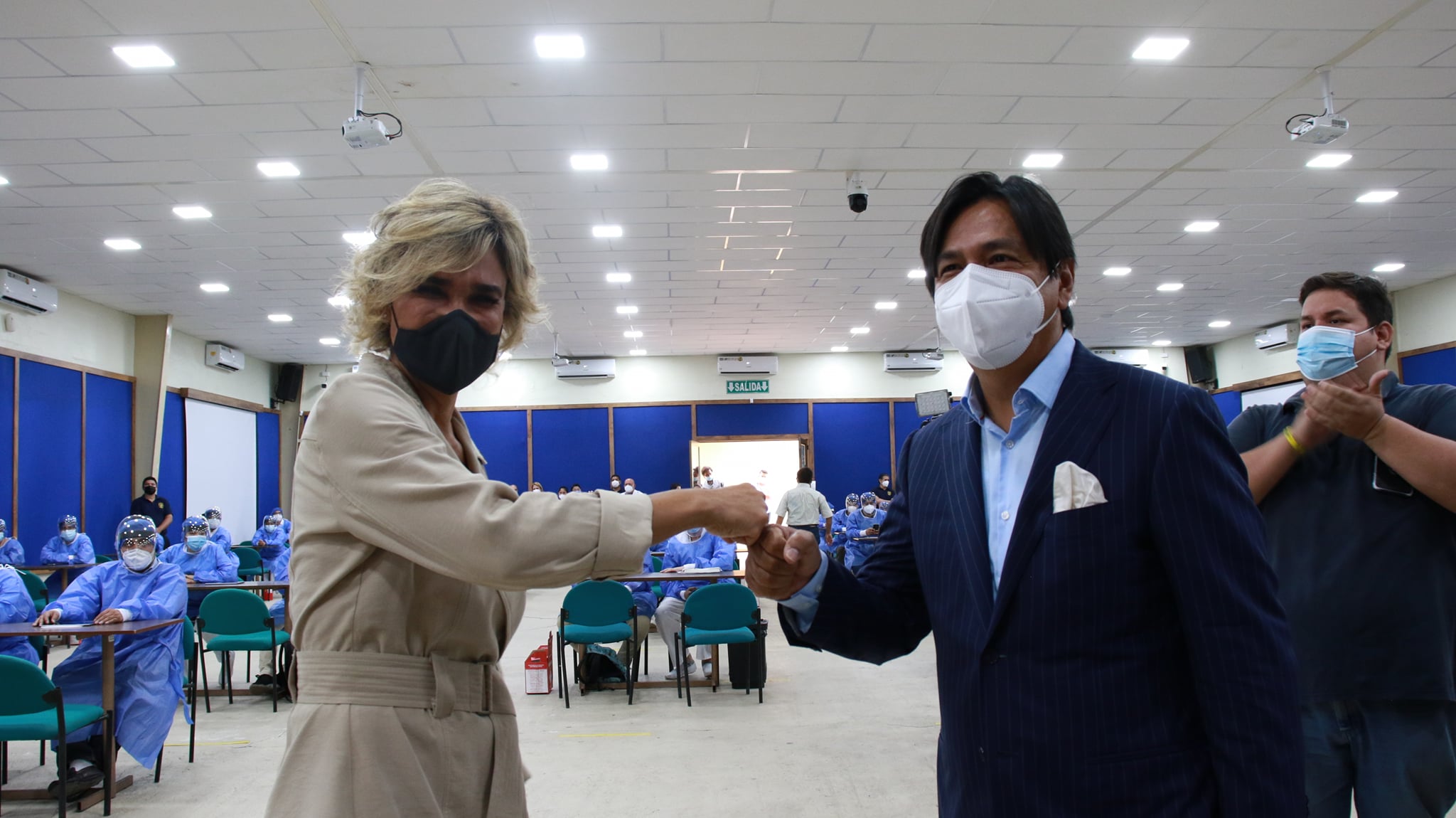 Hoy Cynthia Viteri, alcaldesa de Guayaquil visitó las instalaciones del campus atarazana