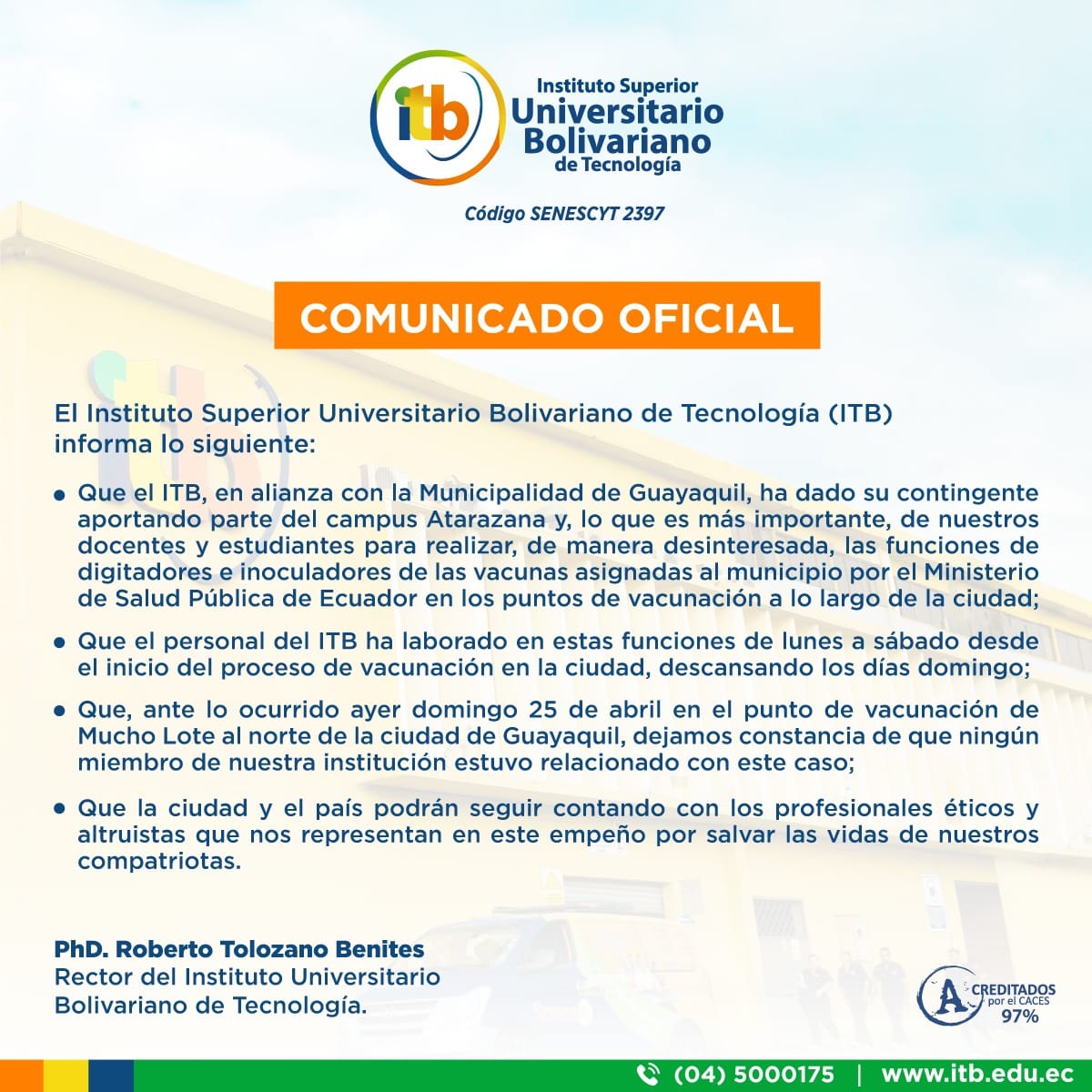 Comunicado Oficial