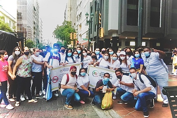 ITB participa en marcha contra las drogas. Con pancartas y un carro alegórico se movilizaron estudiantes del ITB