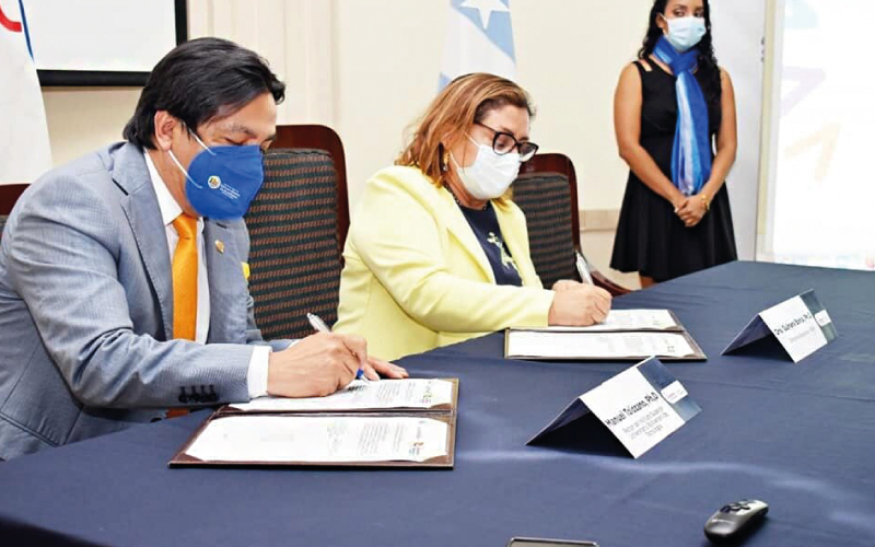 Instituto Superior Universitario Bolivariano de Tecnología, firmó un convenio con el Instituto Nacional de Investigación en Salud Pública