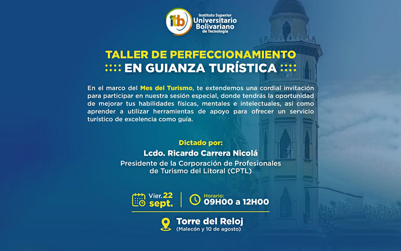  Descubre el arte de guiar en el mundo del turismo con nuestro Taller de Perfeccionamiento de Guianza Turística. 