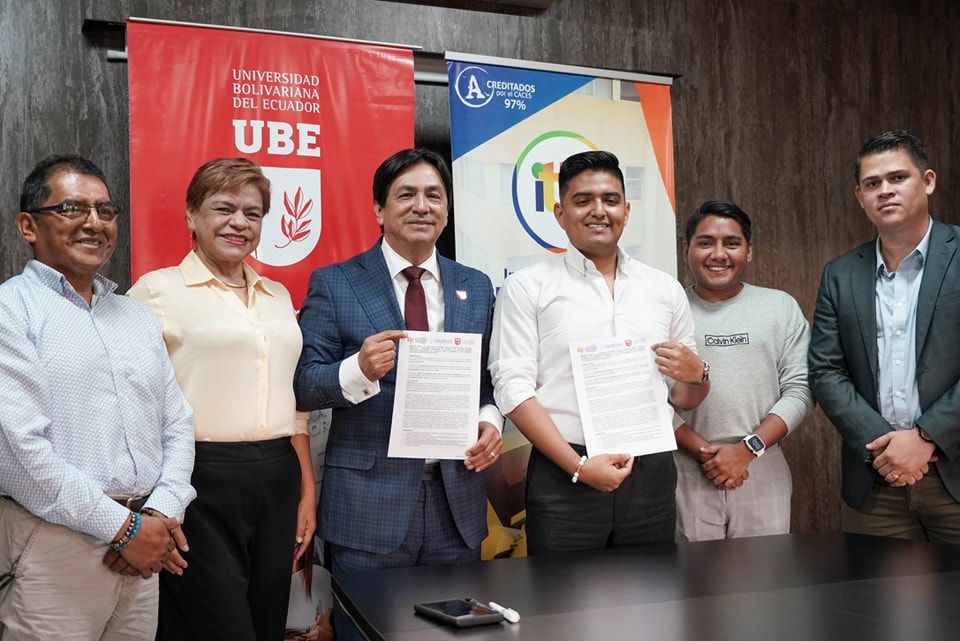 Se firma convenio tripartito entre el ITB, UBE y la empresa Ideativos