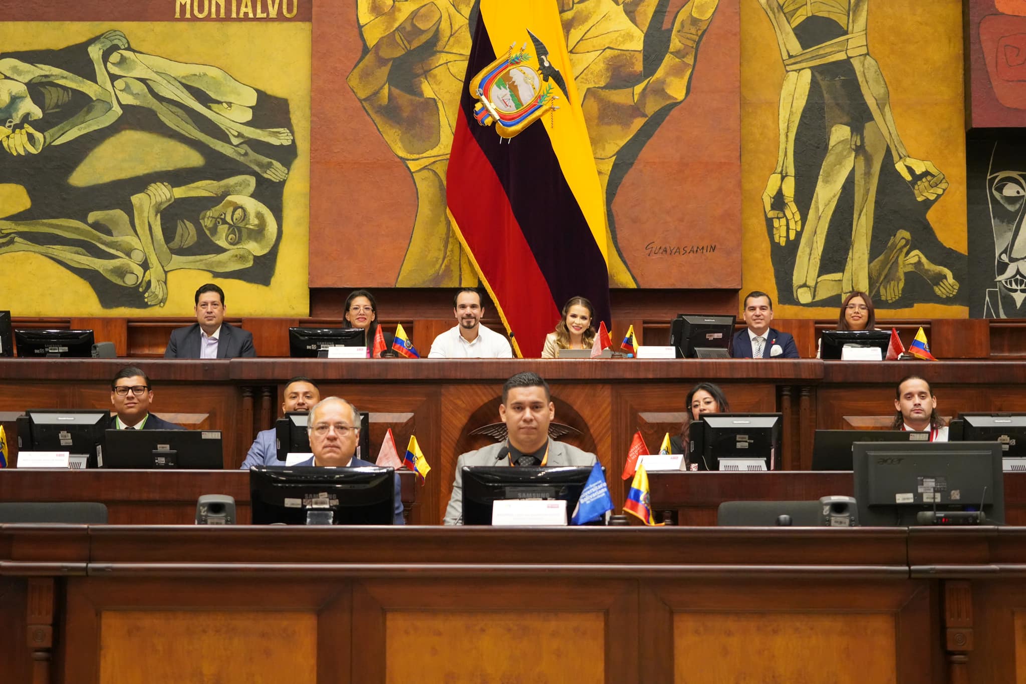 Simulación en la Asamblea Nacional