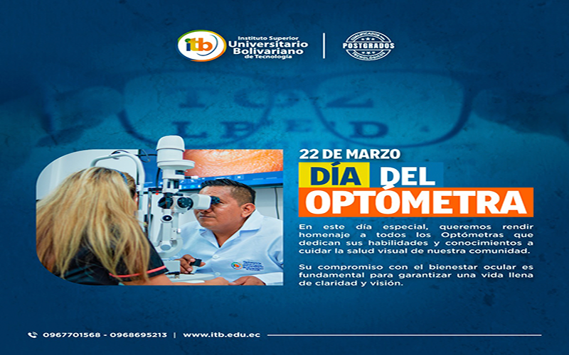 ¡Hoy celebramos a todos nuestros Optometristas! 