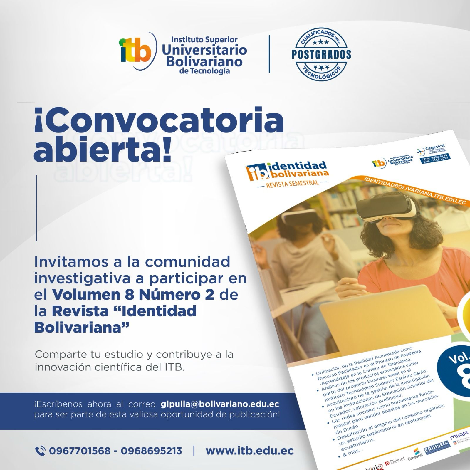 ¡Atención, comunidad investigativa!