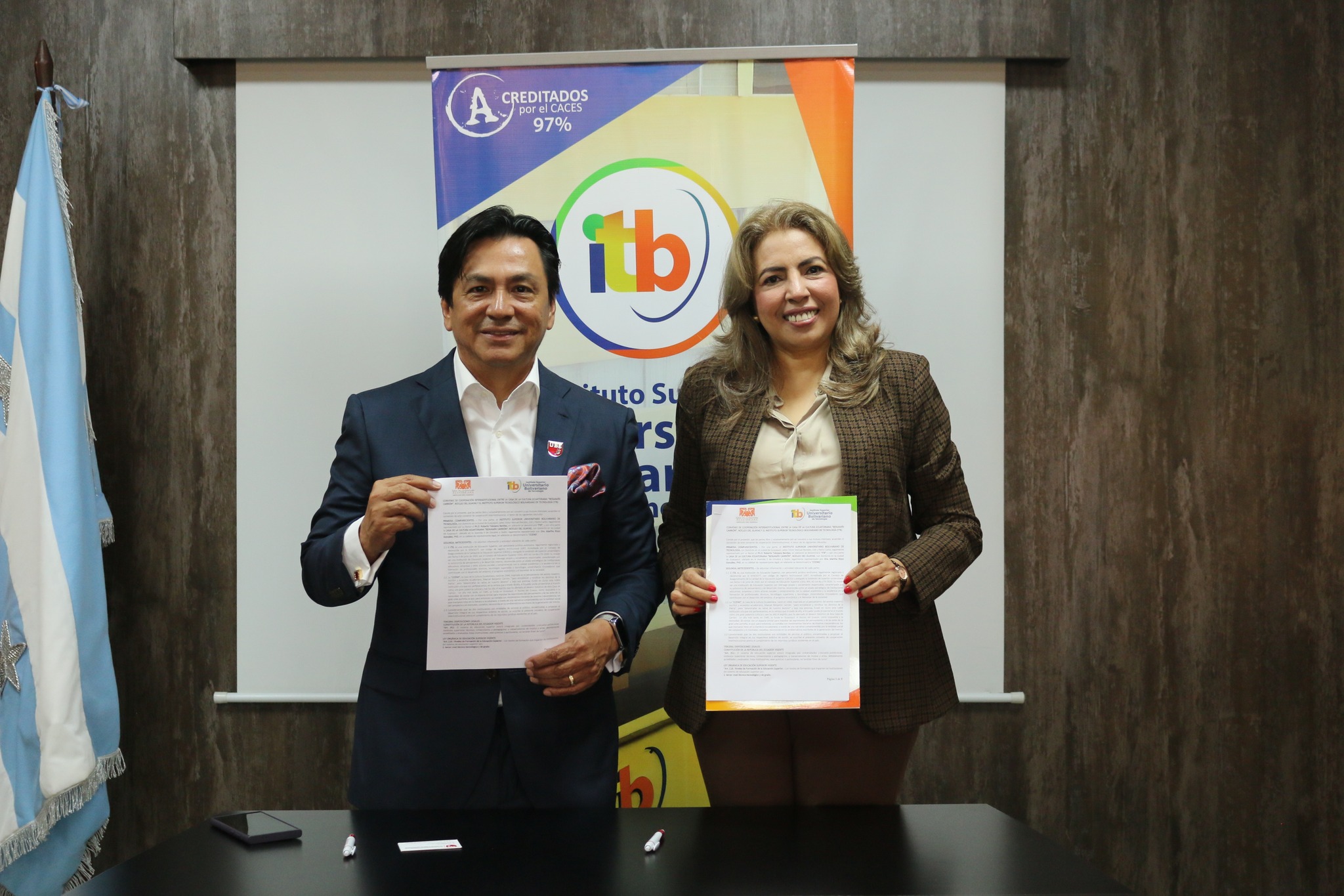  ITB y Casa de la Cultura Ecuatoriana firman convenio de cooperación educativa y cultural