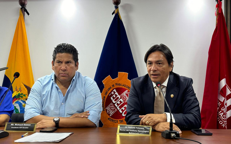  ITB suscribe convenio con la CUT Guayas para impulsar investigación y educación continua. 
