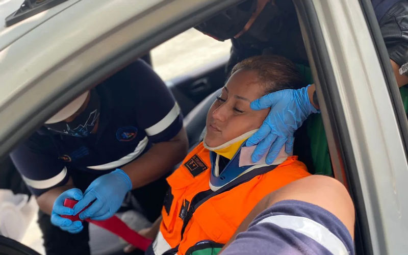 Los estudiantes del grupo #MEMPN02 de la carrera de Emergencias Médicas