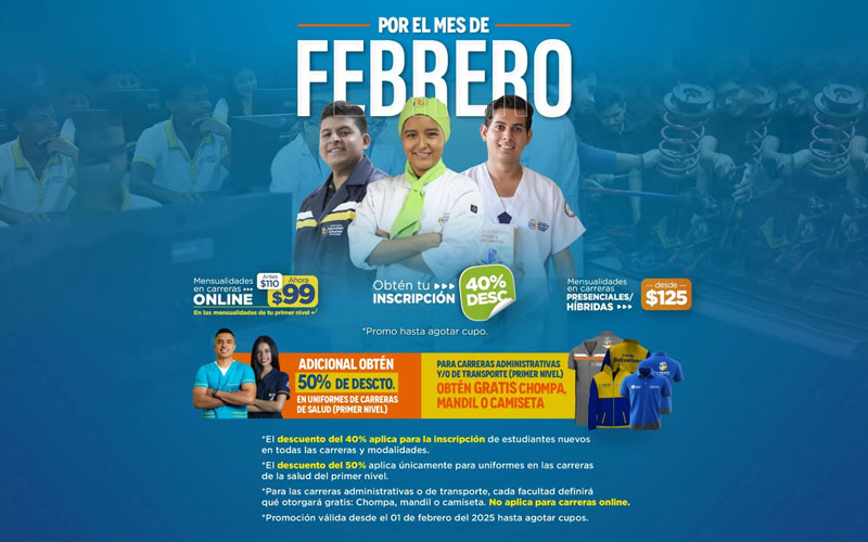 ¡FEBRERO ARRANCA CON DESCUENTOS IMPARABLES!