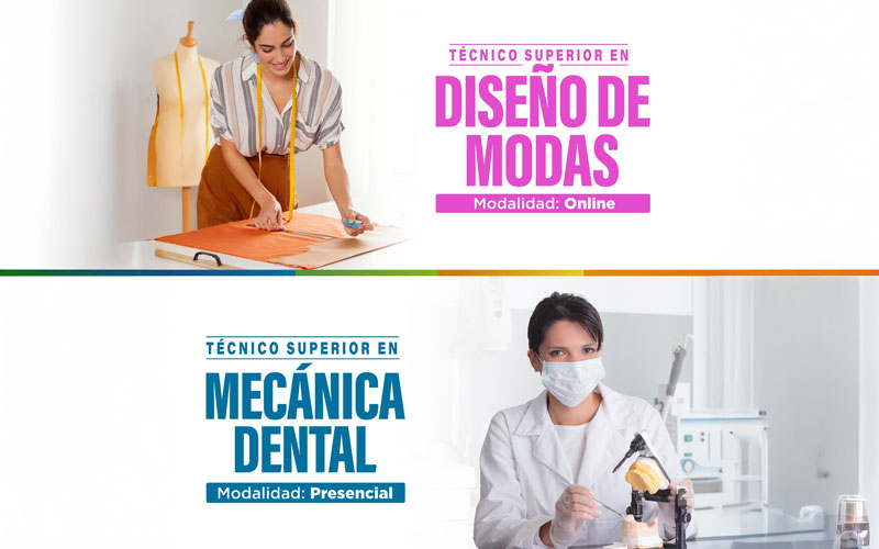 Estudia una carrera técnica presencial u online desde un año 