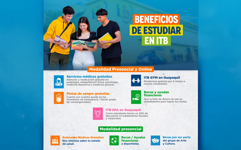 ¡En el ITB, tu formación viene con grandes beneficios!