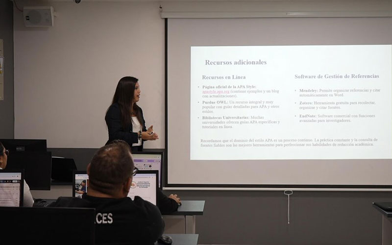 ITB imparte MasterClass para fortalecer la redacción científica con normas APA