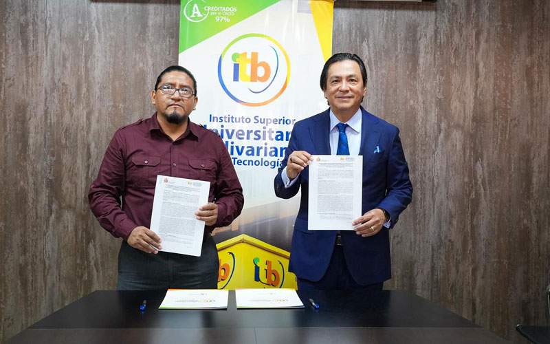  ITB firma convenio marco de cooperación con el Movimiento Indígena del Pueblo Kichwa de la Costa Ecuatoriana
