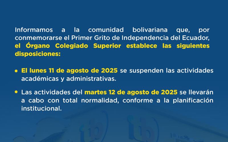 Informamos a la comunidad bolivariana
