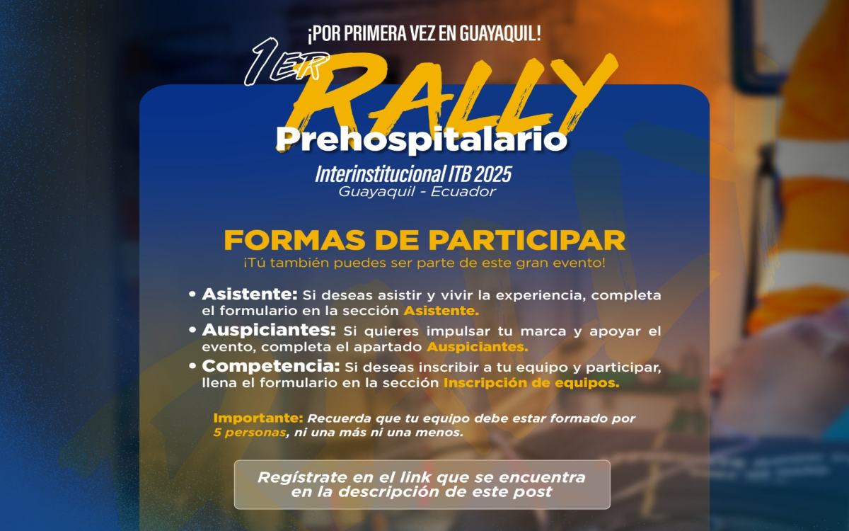 ¡1er RALLY PREHOSPITALARIO ITB 2025! 