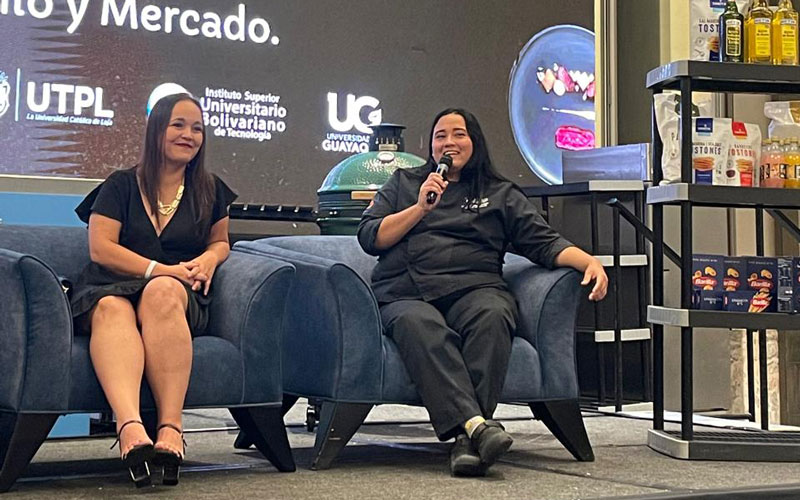 Docente de Gastronomía representa al ITB en el Guayaquil Food Show 2025.