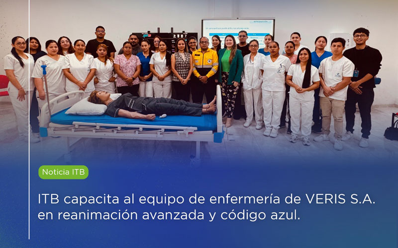 ITB capacita al equipo de enfermería de VERIS S.A. en reanimación avanzada y código azul.