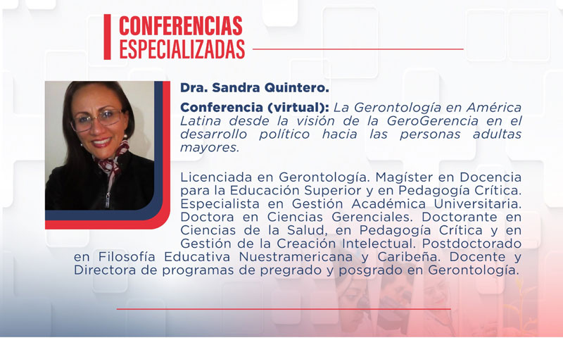 Conferencias Especializadas del VIII Congreso Internacional de Ciencias de la Salud 