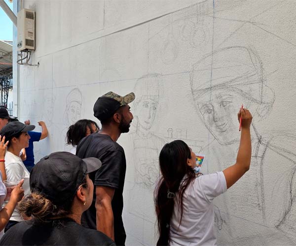 Estudiantes del ITB impulsaron la creatividad con actividad de vinculación “Murales Creativos”