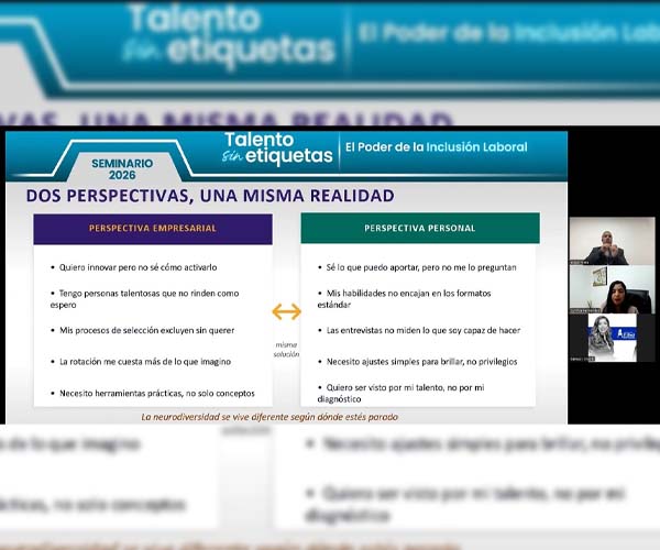 Experta del ITB comparte estrategias para impulsar la inclusión laboral desde la neurodiversidad