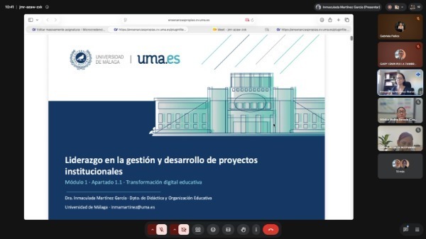 ITB y UBE inician microcredencial internacional en transformación digital educativa junto a la Universidad de Málaga
