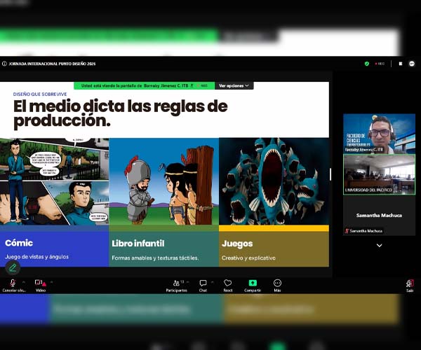 Docente del ITB compartió máster class en el VII Encuentro Internacional de Diseño y Comunicación Visual