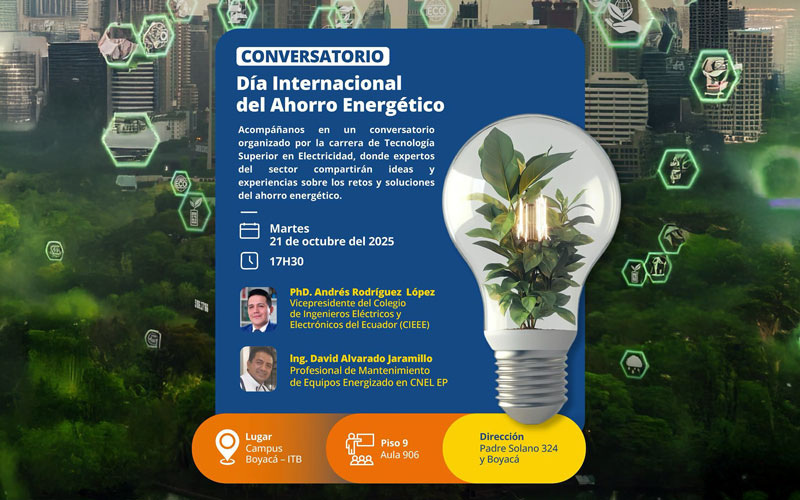 ¡Comunidad Bolivariana el cambio empieza con una idea! Únete al Conversatorio por el Día Internacional del Ahorro Energético