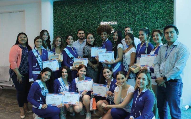 Candidatas a reina de Guayaquil visitaron las instalaciones del ITB