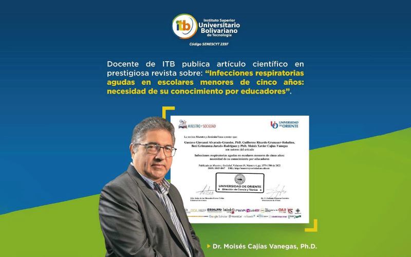 Docente de ITB publica artículo científico en la revista Maestro y Sociedad
